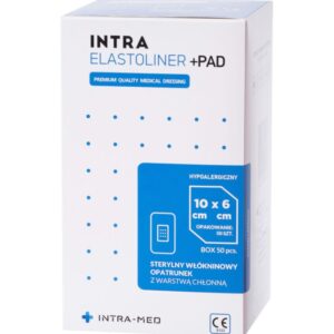 Opatrunek z wkładem chłonnym ELASTOLINER+PAD 6cm x 10cm 50szt